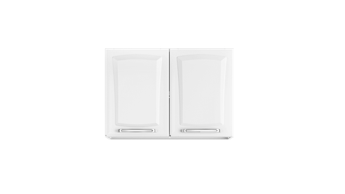 Armário Aéreo de Cozinha Branco 2 Portas Tarsila