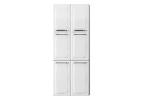 Paneleiro Itatiaia Duplo Max em Aço. Branco 6 Portas Luce
