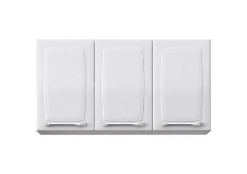 Armário Aéreo de Cozinha Branco 3 Portas Luce