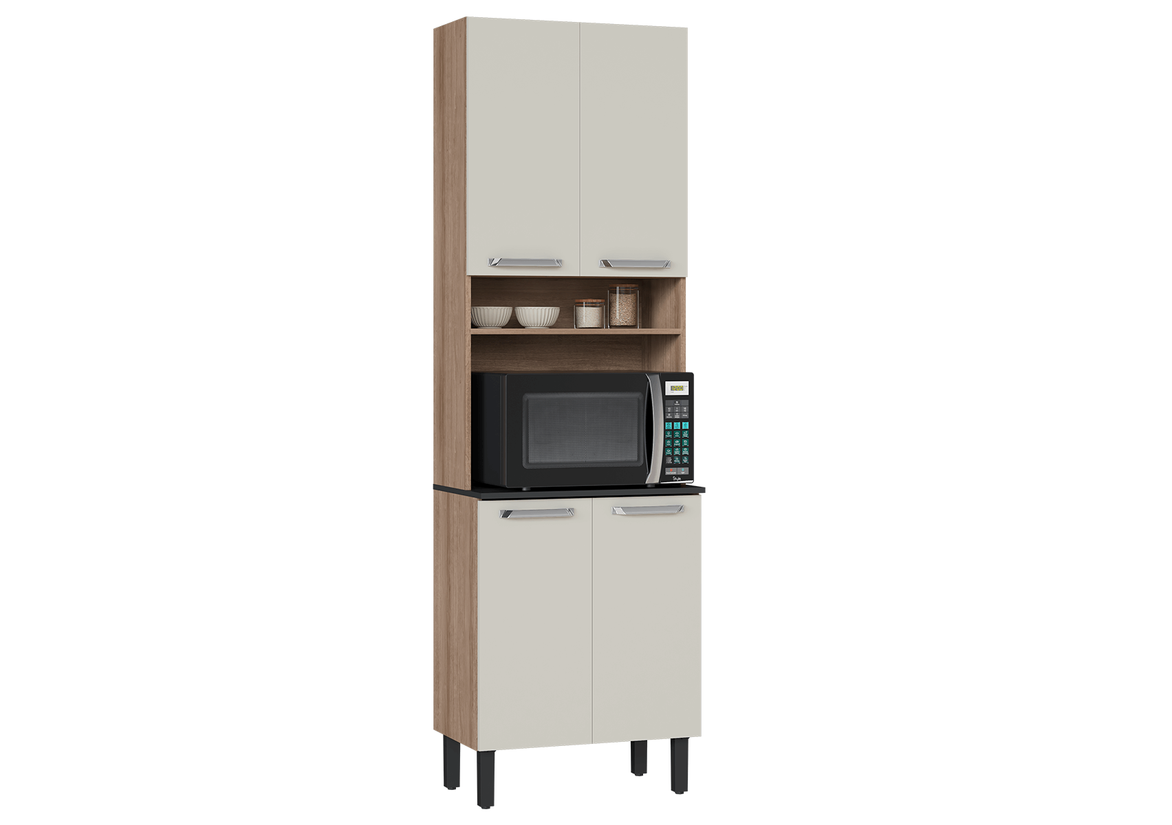 Paneleiro Cozinhas Itatiaia Vegas 4 Portas Off White