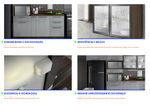 Cozinha Completa Inox em Madeira MDP 4 Peças Gourmet com entrada para 2 fornos
