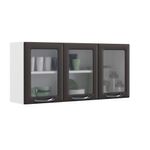 Armario-Aereo-de-Cozinha-Grafite-3-Portas-com-Vidro-New-Premium