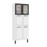 Paneleiro-Itatiaia-em-Aco-Branco-e-Grafite-6-Portas-2-Vidros-New-Premium