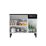 Balcao-de-Cozinha-Itatiaia-Rose-em-Aco.-3-Portas-e-1-Gaveta-Branco-e-Preto