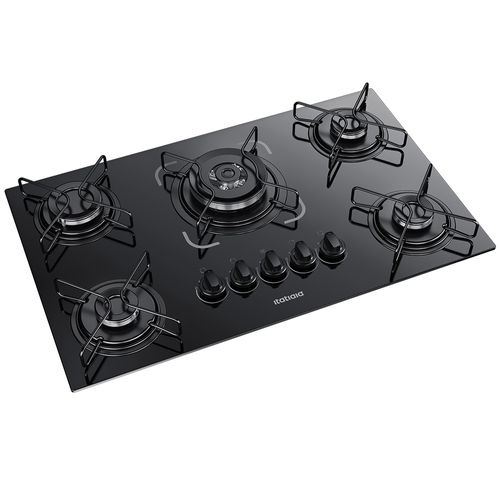 Cooktop Itatiaia Essencial 5 Bocas Tripla Chama - Preto