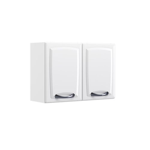 Armário Aéreo de Cozinha 80cm Branco 2 Portas New Premium