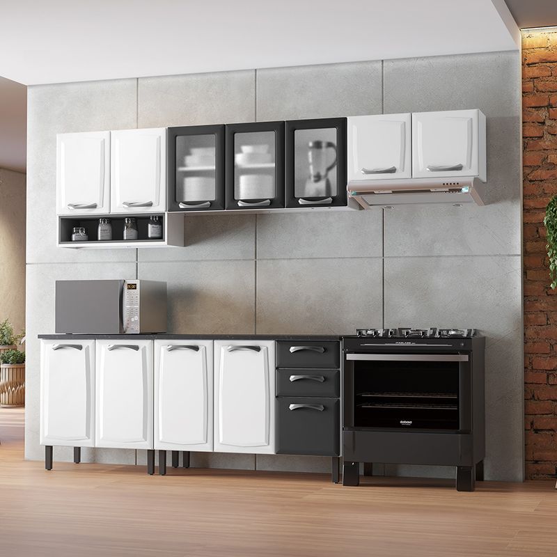 Cozinha-Completa-Branco-e-Grafite-em-Aco-6-pecas-New-Premium