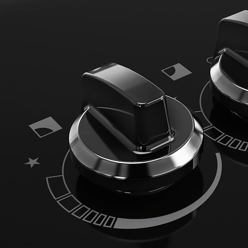 Kit com 5 Manípulos Cooktop Itatiaia