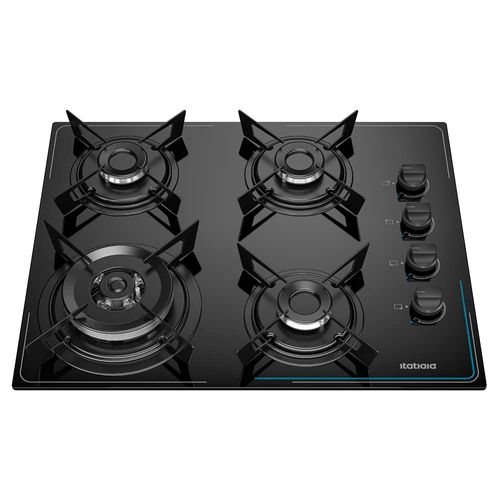 Cooktop Midi Pop Art 4 bocas Tripla Chama - Preto