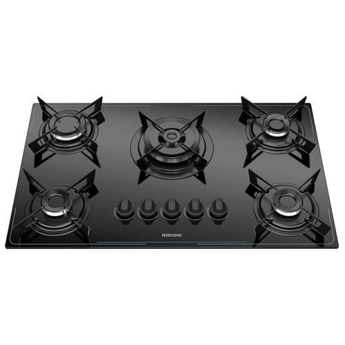 Cooktop Midi Pop Art 5 bocas Tripla Chama - Preto