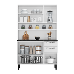 Kit-de-Cozinha-Compacta-Branco-e-Preto-120-em-Aco-6-Portas-3-Vidros-2-Gavetas-Pratika