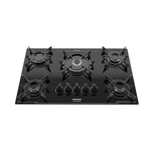 Cooktop Itatiaia Electra Plus 5 Bocas Tripla Chama Bivolt Preto