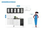Cozinha-Completa-Branca-e-Preta-em-Aco-4-Pecas-Luce-com-5-Vidros