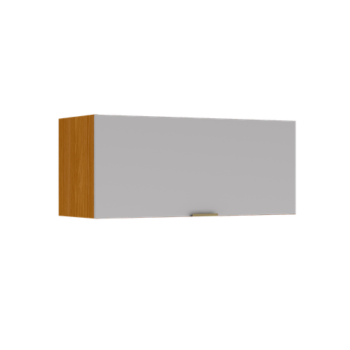 Armário Aéreo Itatiaia 1 Portas 80cm em Madeira Cinamomo/Fendi Lúmina