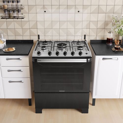 Fogão New Dream 5 Bocas - Preto