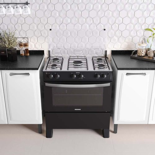 Fogão Waves New 5 Bocas - Preto